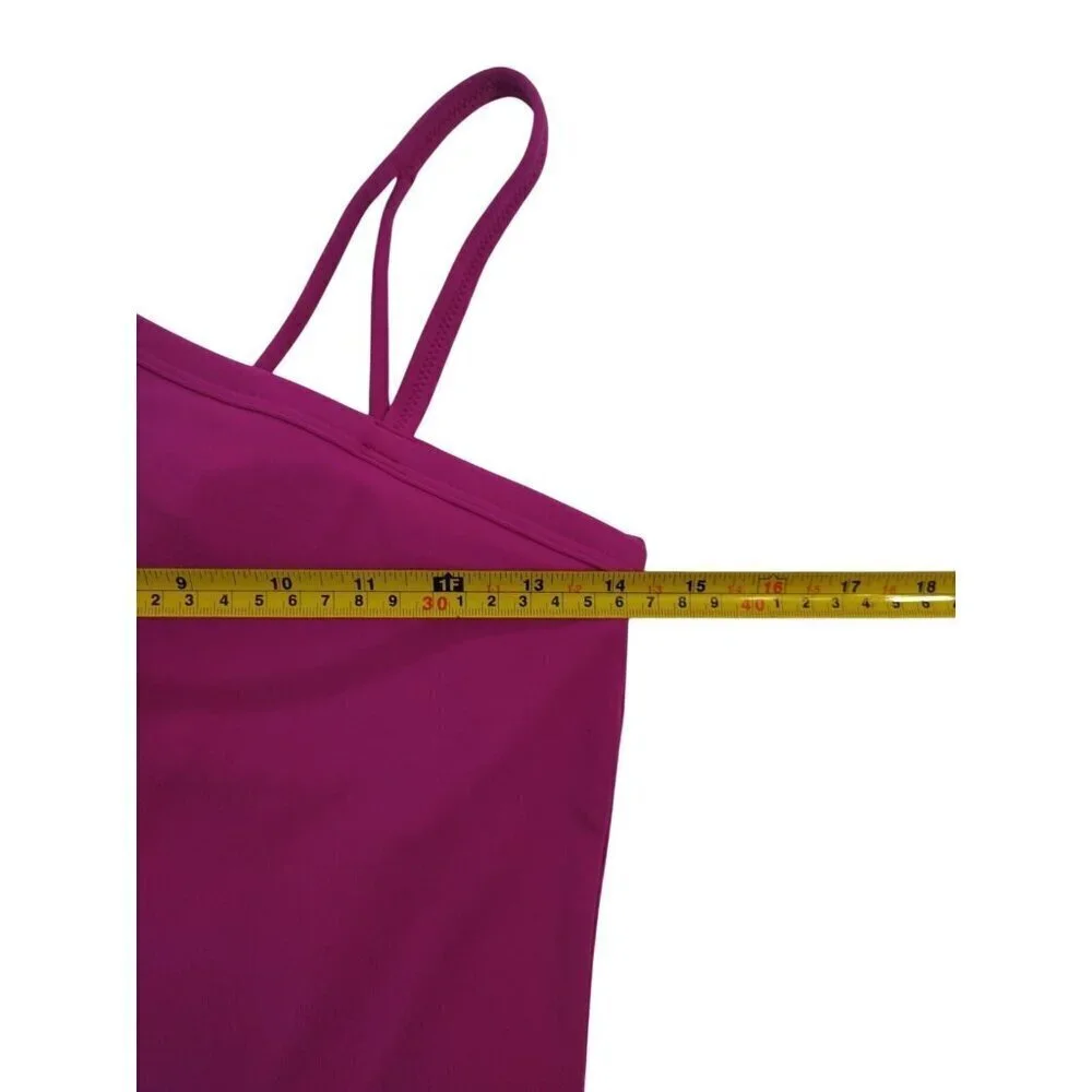 One-Shoulder Fuchsia Tank Top With Double Strap Design By All In Motion XL Size
